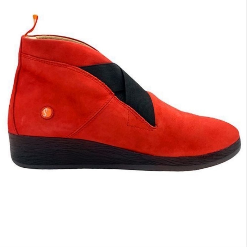 Softinos By Fly London Nubuck Leather Slip On Bootie